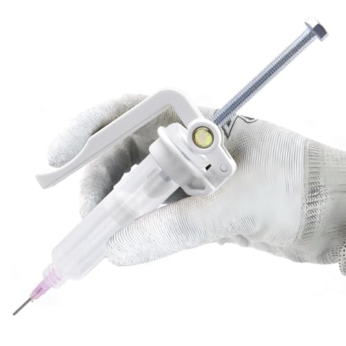 Image of Yakamoz Effortless Solder Flux Paste Glue Gun - Precision Solder Flux Extruder Handheld Needle Solder Paste Dispenser for Electronics Soldering, Fits 10cc Soldering Flux Paste