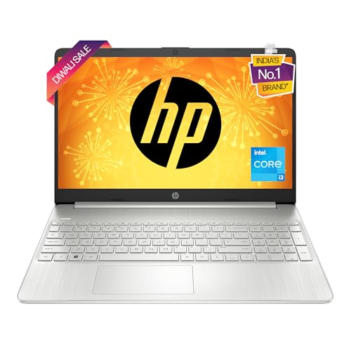 HP Laptop 15s, 12th Gen Intel Core i3-1215U, 15.6-inch (39.6 cm), FHD, 16GB DDR4, 512GB SSD, Intel UHD Graphics, Thin & Light, Dual Speakers (Win 11, MSO 2021, Silver, 1.69 kg), fy5004TU
