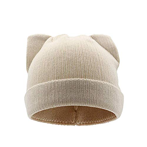 chenqi Sombrero de Mujer Orejas de Gato Gorros de Invierno de Punto Calientes Casuales Casquillos para Mujeres niñas