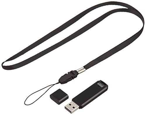 SANWA SUPPLY UFD-A4G2BKK Clé USB 4 Go Type-A 2.0 Noire compacte avec capuchon