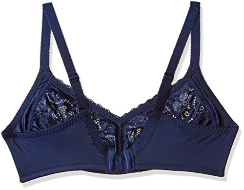 Image of Triumph Delicate Doreen Non Wired Non Padded Big Cup Bra Wireless Full Coverage Lace Everyday Women Bra Retro Support Wide Straps High Center Bridge Lingerie Pack of 1