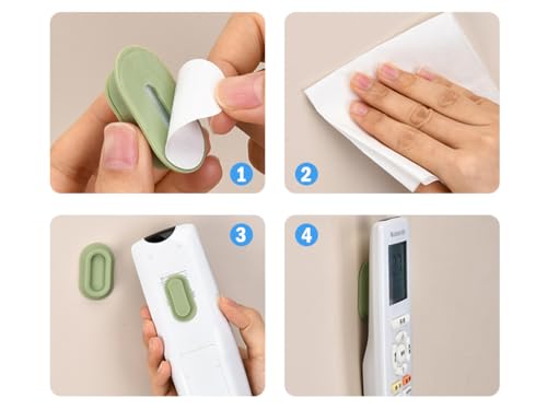 Anlising Magnetische Fernbedienungshalter, 6PCS Fernbedienung Halterung, Magnethalterung Fernbedienungshalter Wandhalterung, Selbstklebender Fernbedienungshalter, für Zuhause, Büro (5 Farben)