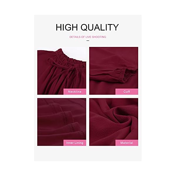 Dokotoo-Womens-Cute-Spring-Sexy-Deep-V-Neck-Ruffle-Chiffon-Lantern-Long-Sleeve-Elegant-Boho-Bohemian-Hawaiian-Flowy-Mini-Short-Skirt-Dresses-for-Women-Party-Casual-Fall-2021-Wine-Large Dokotoo Womens Cute Spring Sexy Deep V Neck Ruffle Chiffon Lantern Long Sleeve Elegant Boho Bohemian Hawaiian Flowy Mini Short Skirt Dresses for Women Party Casual Spring 2023 Wine Large