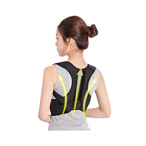 Correcteur de tissu respirant noir taille M avec support flexible double Y