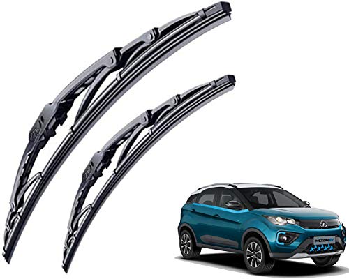 Image of WolkomHome High Performance OE Car Wiper Blade Replacement set of 2 Pc Right 24 inch Left 16 inch for tata-nexon-ev