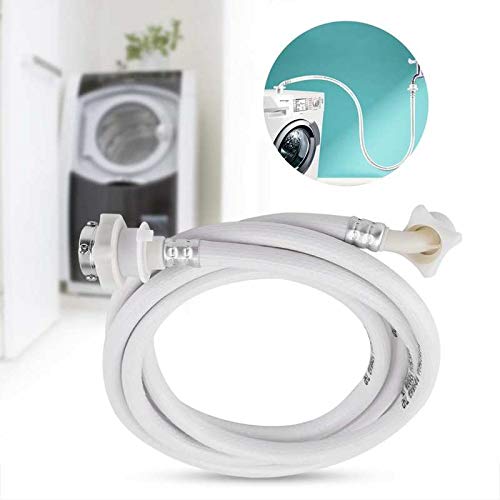 Image of AT-1 Hose pipe 2Mtr washing machine Fully automatic with Tap Adaptor Water inlet Flexible long pipes front load and top loading Washing Machines (Size 2 Meter,Color-Multi, Material-Plastic)