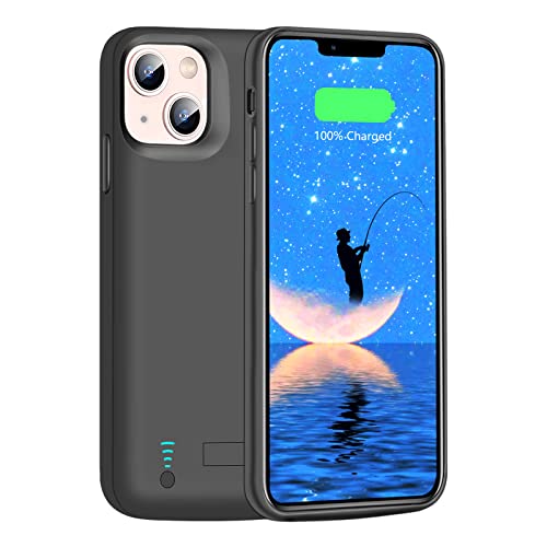 Loytal Battery Case for iPhone 12 mini & iPhone 13 mini 4000mAh Rechargeable Extended Battery Charging Charger Case Add 100% Extra Juice (5.4 Inches) Black