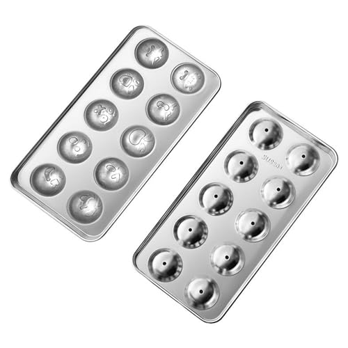 Molde acero inoxidable para bolas de hielo miniatura 4