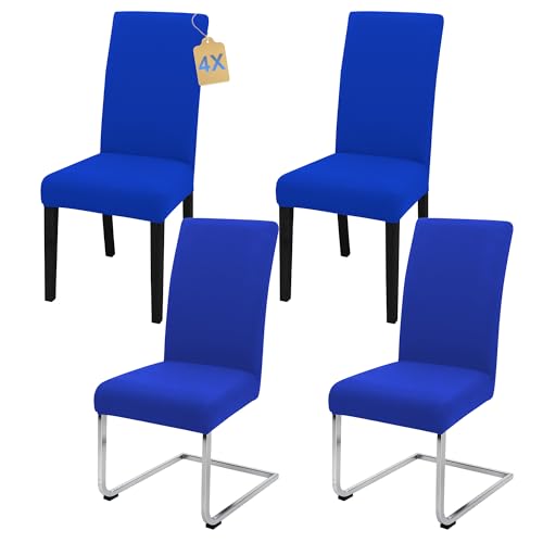 SUKAIKEQA élastique, Housse de Chaise Haute, Housse de Chaise de Bureau (Lot de 4/6/8 pièces avec Dossier) pour Le Salon, la Cuisine, la fête et l'hôtel....