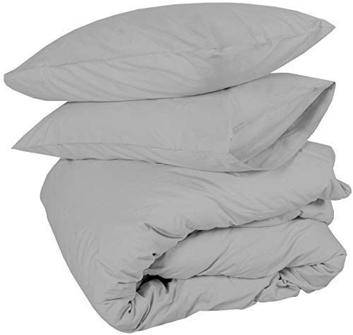 Mahaveer Cotton Microfiber Duvet Cover Set - Zipper Closure Style (1 Duvet Cover & 2 Pillow Cover) (80