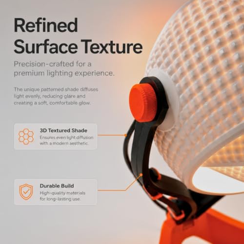 Image of Handcrafted Wooden Table Lamp, Minimalist Lighting for Bedroom, Living Room & Office, Eco-Friendly Desk Lamp, LED Bulb Compatible, Rustic Home Decor Accent Light (ORC1)