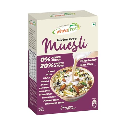 Image of Wheafree Gluten Free Muesli (400g) | Goodness of 5 Grains, Seeds, Nuts and Berries | No Trans Fat | No Added Sugar | No Preservatives