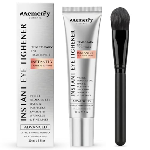 Instant Firm Temporary Eye Tightener: Advanced Tightening & Lifting Cream With Brush For Eye Bags,...