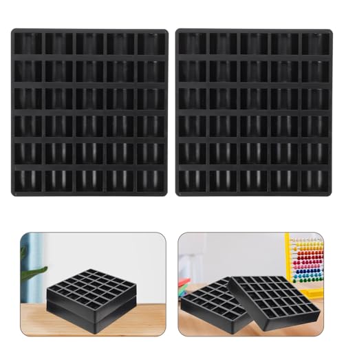 Caja organizadora para monedas de plástico resistente 2 piezas miniatura 5