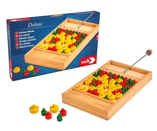 Jeu Mikado Noris 606101929 disques de luxe en bois traditionnel