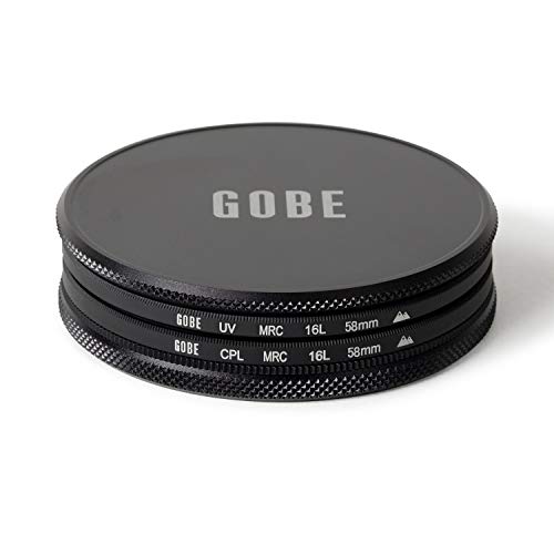 Gobe 62Mm Uv + Circular Polarizing (Cpl) Lens Filter Kit (2Peak) #TOP1