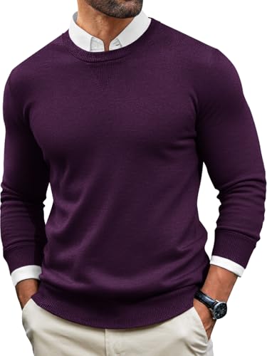 Check out this Runcati Mens Crewneck Sweaters Casual Knit Lightweight Dress Sweater Long Sleeve Slim Fit Fall Winter Pullover Dark Purple from Amazon! Check out this Runcati Mens Crewneck Sweaters Casual Knit Lightweight Dress Sweater Long Sleeve Slim Fit Fall Winter Pullover Dark Purple from Amazon!