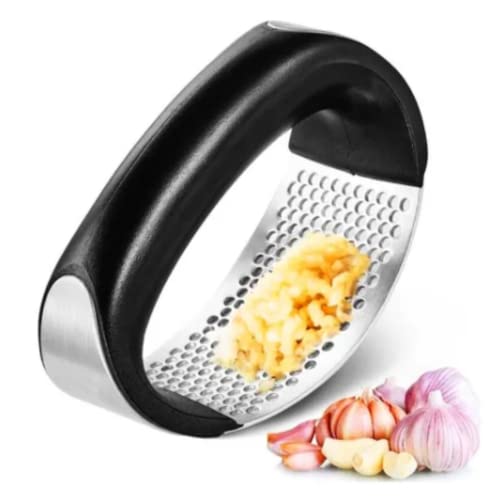 amassador espremedor triturador de alho manual cozinha resistente inox