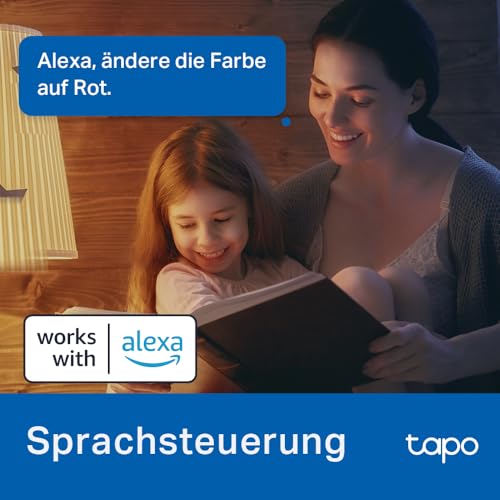 Tapo Smart Glühbirne E27, Kompatibel mit Alexa, Mehrfarbige dimmbare Funktion, 806 Lumen, Zeitpläne und Automatisierungen, Abwesenheitsmodus – Bild 4