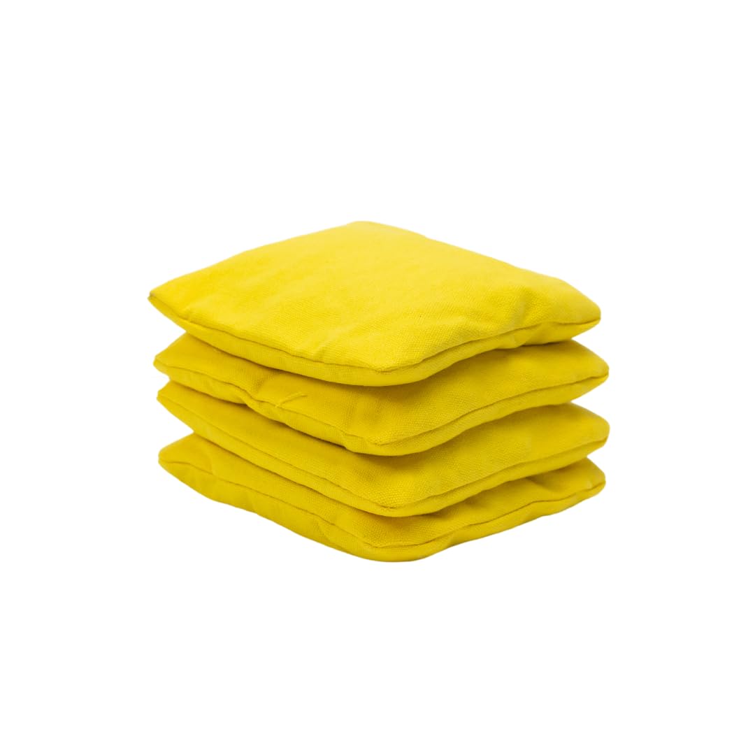 Wicked Wood Games Cornhole Bags – 4 x 4 Offizielle ACO-konform – Granulatfüllung – Blau/Rot/Gelb/Grün