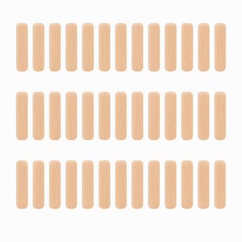 LeGeYo Set di 60 tasselli in legno da 6mm Perni per giunzioni ad alta resistenza per riparazione mobili fai‑da‑te e modellismo