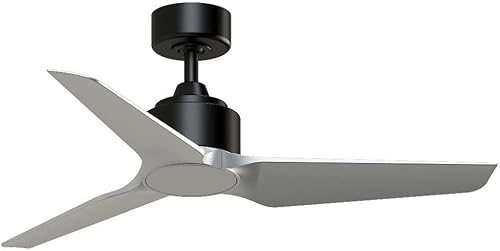 Miniatura 8 de TriAire Custom - Ventilador de techo de 3 aspas, 12.42 pulgadas de alto y 44 pulgadas de ancho, acabado blanco mate, color nogal oscuro Mate