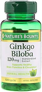 Nature's Bounty Ginkgo Biloba 120mg, 100 Capsules (Pack of 3)