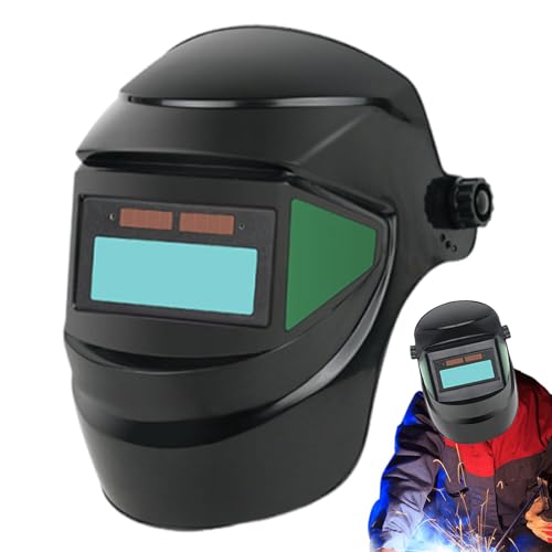 Welding Helmets - Welding Helmet Auto Darkening | Welding Headgear | Adjustable Full View Welder Helmet | Eyes Protective Gear Dustproof Hood | Splash-Proof Welder Mas-k for Working for Father, Hus
