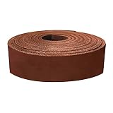 ELW Vegetable Tanned Leather 8-10 oz (3.2-4mm) Russet Straps, Belts, Strips Size: 1"x72" (2.5x182cm) Full Grain Veg Tan Tooling Leather Cowhide Heavy Craftsmen Grade AB for DIY, Tooling, Carving -  European Leather Works