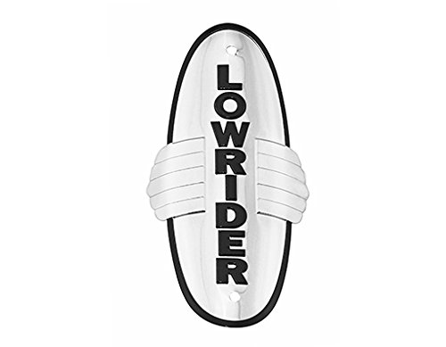 Lowrider Bicycle Name Plate Wing - Black Chrome Custom Bike Accessory For Custom Builds