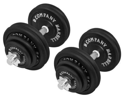 Bad Company Kurzhantel-Set I Hantelscheiben aus Gusseisen mit...