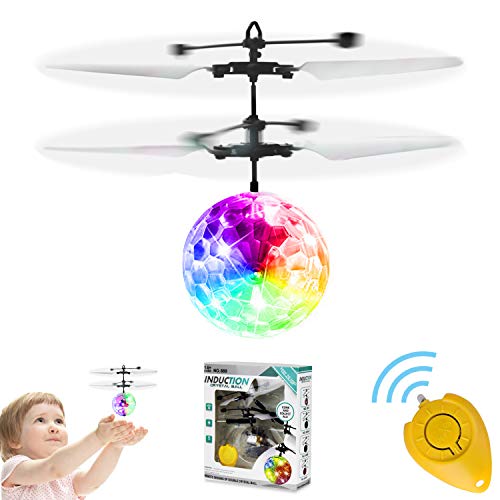 Flying Ball Toys, GALOPAR Rechargeable Ball Drone Light Up RC Toy for Kids