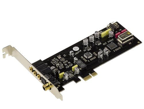 KALEA-INFORMATIQUE Karta dźwiękowa HiFi PCIe x1 SSS1700 z konwerterem DAC i ADC, DNR 127dB i zniekształceniami poniżej -120dB