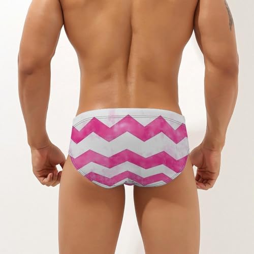 Chevrons Valentine's Day Pattern Men's Swimsuit Bikini Briefs Swim Underwear Stretchy Swimwear3