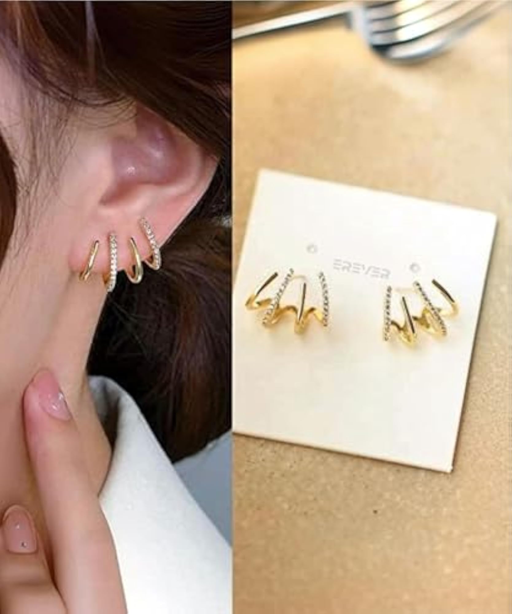 Women's Minimal Alloy Stud Earrings, Simple Design