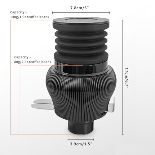 Coffee Grinder Cleaning Tool Accessories Single Dose Hopper Air Bellow with Aluminum Lid Compatible for Mahlkonig X54 Espresso Coffee Grinder