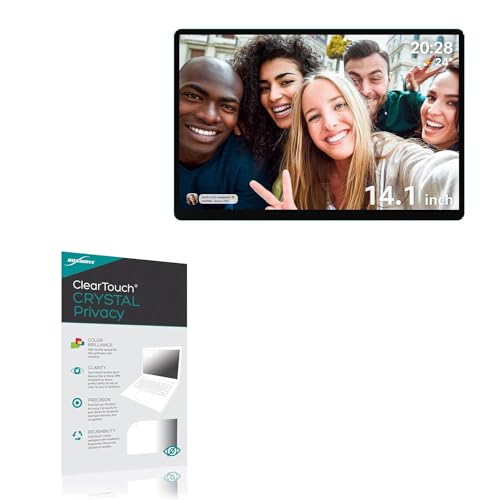 BoxWave Screen Protector Compatible with ApoloSign Digital Picture Frame (14.1 in) - ClearTouch Crystal Privacy (2-Pack), Privacy Screen Protector Flexible Film Clear