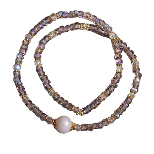 Bracelet en jade de création artisanale et double cercle cristal scintillant