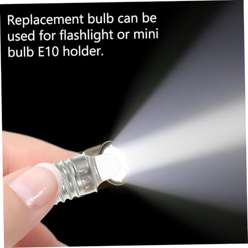 Ampoule LED E10 6v à vis pour lampe torche lot de 2