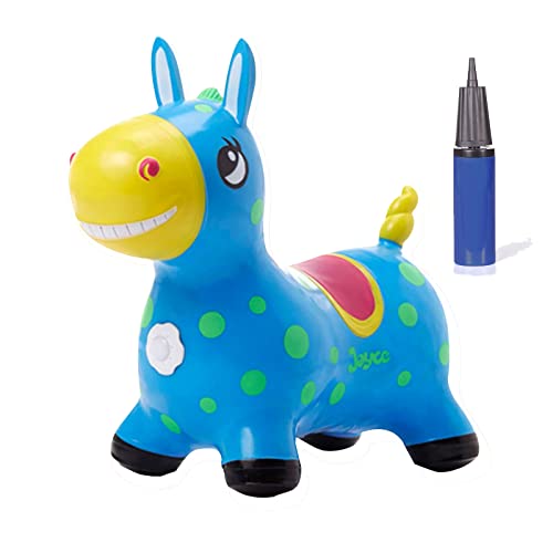 KUSARKO Kinder Hüpfspielzeug,Hüpftier Pferd mit Pumpe Tiere Spielzeug Draussen oder Drinnen mit Pumpe für Kleinkinder ab 18 Monaten Cover