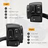 Motorcycle 1 25mm Handlebar Switches Control and Wiring Harness Replacement for Harley Sportster 883 Dyna Softail Touring 1996-2012 (1 Pair Black)