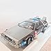 fangzhuo Modellini Auto Veicolo in Lega Pressofuso in Scala 1/18 Parte 3 Macchina del Tempo Delorean Dmc-12 Giocattolo in Metallo Welly Ritorno al Futuro Regalo da Collezione