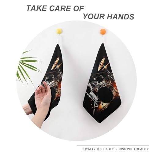 Serviettes microfibre de cuisine anti peluche avec attache pour robot batteur