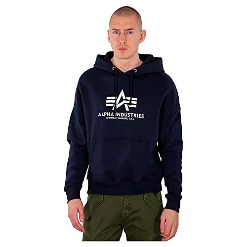 Preisvergleich Produktbild ALPHA INDUSTRIES Herren Basic OS Hoody Kapuzenpullover, rep.Blue, M