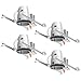 Four Bros Lighting 4 Pack - 4" inch New Construction LED Can Air Tight IC Housing LED Recessed Lighting - TP24 Connector