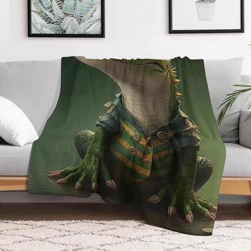 Couverture de canapé chaude motif crocodile pour soirée cinéma - 3