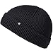 Produktbild Enter the Complex® Fisherman Beanie, 100% Merino Wolle, Trawler Mütze, Fischermütze, Troyer, Ribbstrick, Damen und Herren, Schwarz