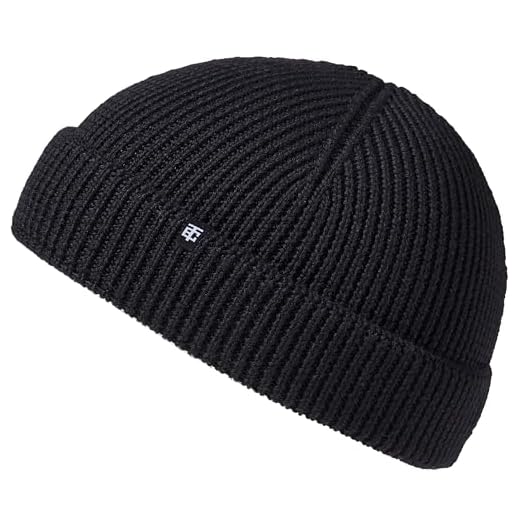 Enter the Complex® Fisherman Beanie, 100% Merino Wolle, Trawler Mütze, Fischermütze, Troyer, Ribbstrick, Damen und Herren, Schwarz