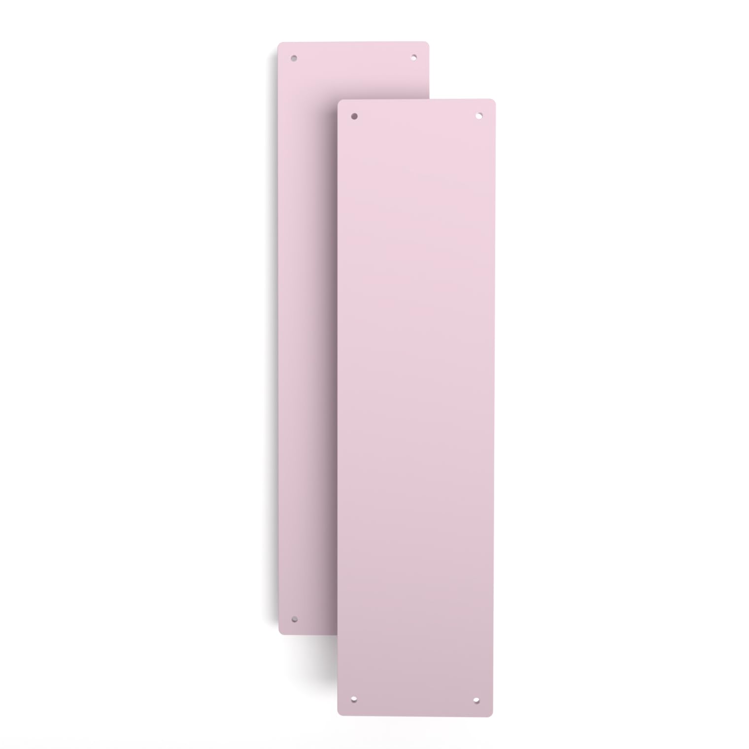 Door Finger Plate with Screws (2, Baby Pink) — image 1