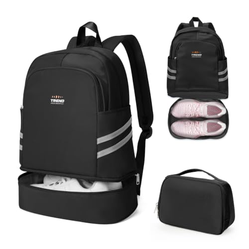Image of coofay Gym Backpack for Women, Sports Backpack with Shoe Compartment